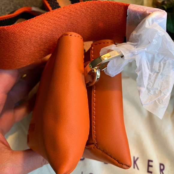 Authentic TED BAKER LONDON LOGO Leather double zip Crosby - Picture 2 of 15